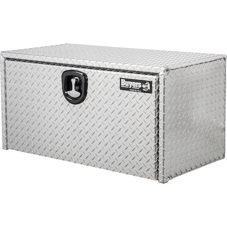 Buyers Products 36-in x 18-in x 18-in Diamond Tread Aluminum Underbody Truck Box with 3-Point Latch - 1735105