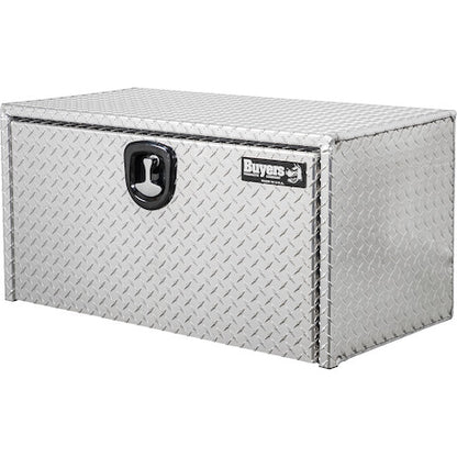Buyers Products 36-in x 18-in x 18-in Diamond Tread Aluminum Underbody Truck Box with 3-Point Latch - 1735105