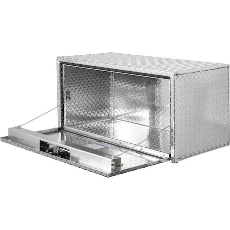 Buyers Products 36-in x 18-in x 18-in Diamond Tread Aluminum Underbody Truck Box with 3-Point Latch - 1735105