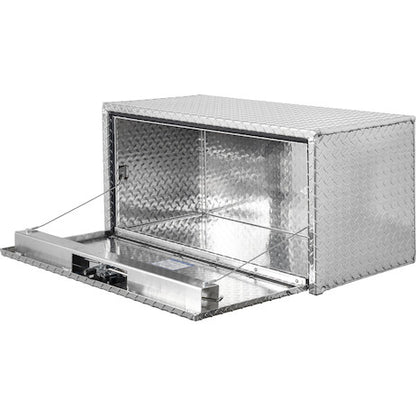 Buyers Products 36-in x 18-in x 18-in Diamond Tread Aluminum Underbody Truck Box with 3-Point Latch - 1735105