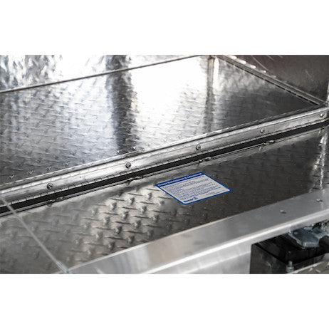 Buyers Products 36-in x 18-in x 18-in Diamond Tread Aluminum Underbody Truck Box with 3-Point Latch - 1735105