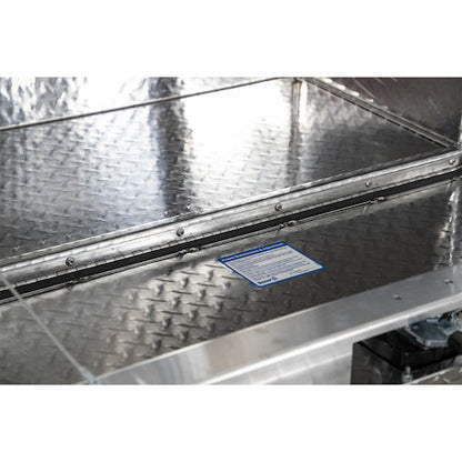 Buyers Products 36-in x 18-in x 18-in Diamond Tread Aluminum Underbody Truck Box with 3-Point Latch - 1735105