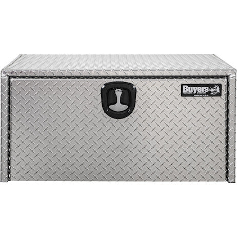 Buyers Products 36-in x 18-in x 18-in Diamond Tread Aluminum Underbody Truck Box with 3-Point Latch - 1735105