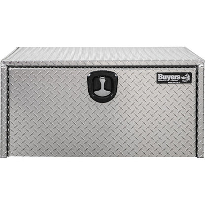 Buyers Products 36-in x 18-in x 18-in Diamond Tread Aluminum Underbody Truck Box with 3-Point Latch - 1735105