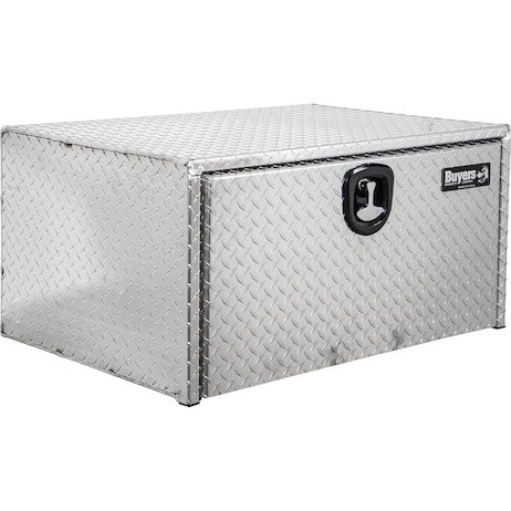 Buyers Products 36-in x 18-in x 24-in Diamond Tread Aluminum Underbody Truck Box with 3-Point Latch - 1735119