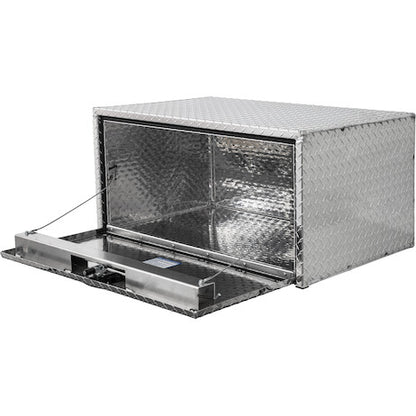 Buyers Products 36-in x 18-in x 24-in Diamond Tread Aluminum Underbody Truck Box with 3-Point Latch - 1735119