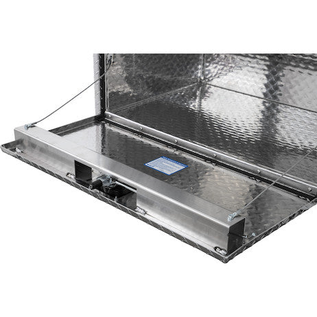 Buyers Products 36-in x 18-in x 24-in Diamond Tread Aluminum Underbody Truck Box with 3-Point Latch - 1735119