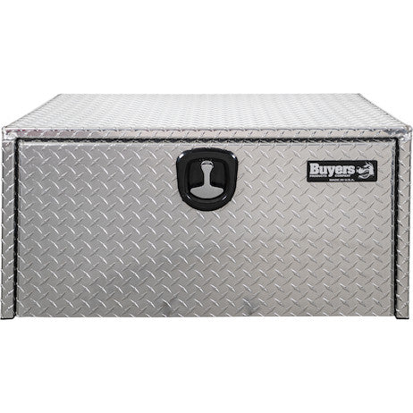 Buyers Products 36-in x 18-in x 24-in Diamond Tread Aluminum Underbody Truck Box with 3-Point Latch - 1735119