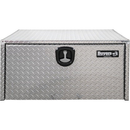 Buyers Products 36-in x 18-in x 24-in Diamond Tread Aluminum Underbody Truck Box with 3-Point Latch - 1735119