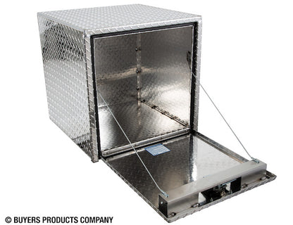 Buyers Products 24-in x 24-in x 24-in Diamond Tread Aluminum Underbody Truck Box with 3-Point Latch - 1735130