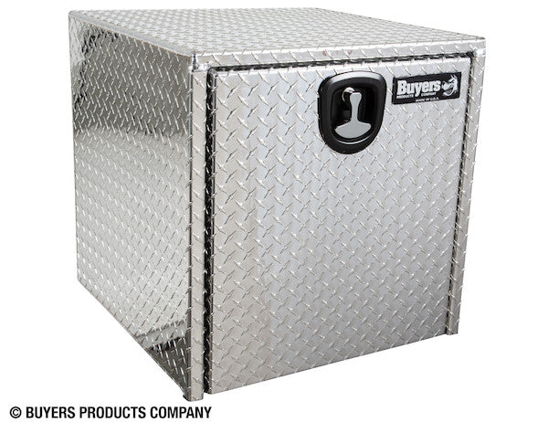 Buyers Products 24-in x 24-in x 24-in Diamond Tread Aluminum Underbody Truck Box with 3-Point Latch - 1735130