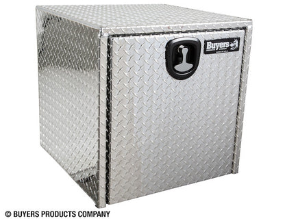 Buyers Products 24-in x 24-in x 24-in Diamond Tread Aluminum Underbody Truck Box with 3-Point Latch - 1735130