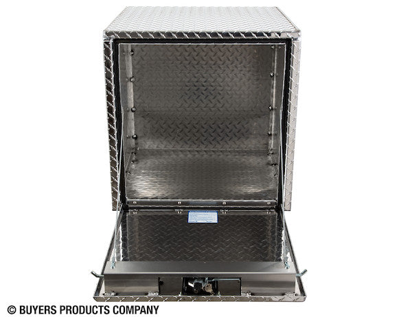 Buyers Products 24-in x 24-in x 24-in Diamond Tread Aluminum Underbody Truck Box with 3-Point Latch - 1735130
