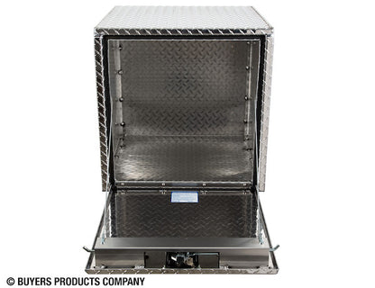 Buyers Products 24-in x 24-in x 24-in Diamond Tread Aluminum Underbody Truck Box with 3-Point Latch - 1735130