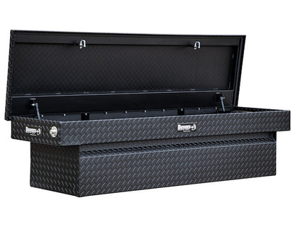 Buyers Products 71-in x 23-in x 27-in Textured Matte Black Diamond Tread Aluminum Crossover Truck Tool Box - 1739425