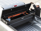Buyers Products 23x20x71-in Textured Matte Black Diamond Tread Aluminum Crossover Truck Tool Box - 1739415