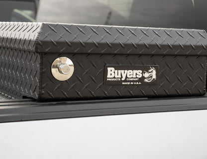 Buyers Products 71-in x 23-in x 27-in Textured Matte Black Diamond Tread Aluminum Crossover Truck Tool Box - 1739425