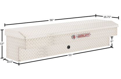 Weather Guard Side Mount Tool Box 56x17x13 Aluminum Standard Model 174-0-04