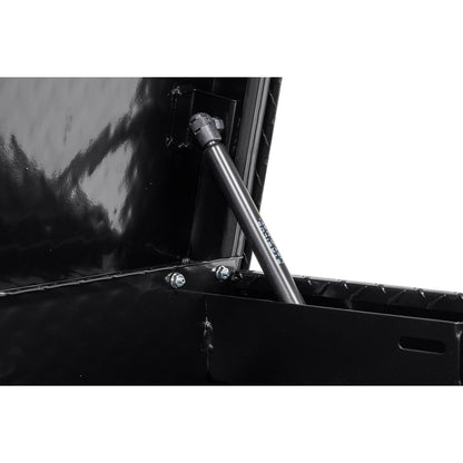 Weather Guard Side Mount Tool Box 56x17x13 Gloss Black Aluminum Standard Model 174-5-04
