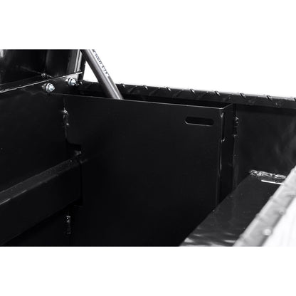 Weather Guard Side Mount Tool Box 56x17x13 Gloss Black Aluminum Standard Model 174-5-04