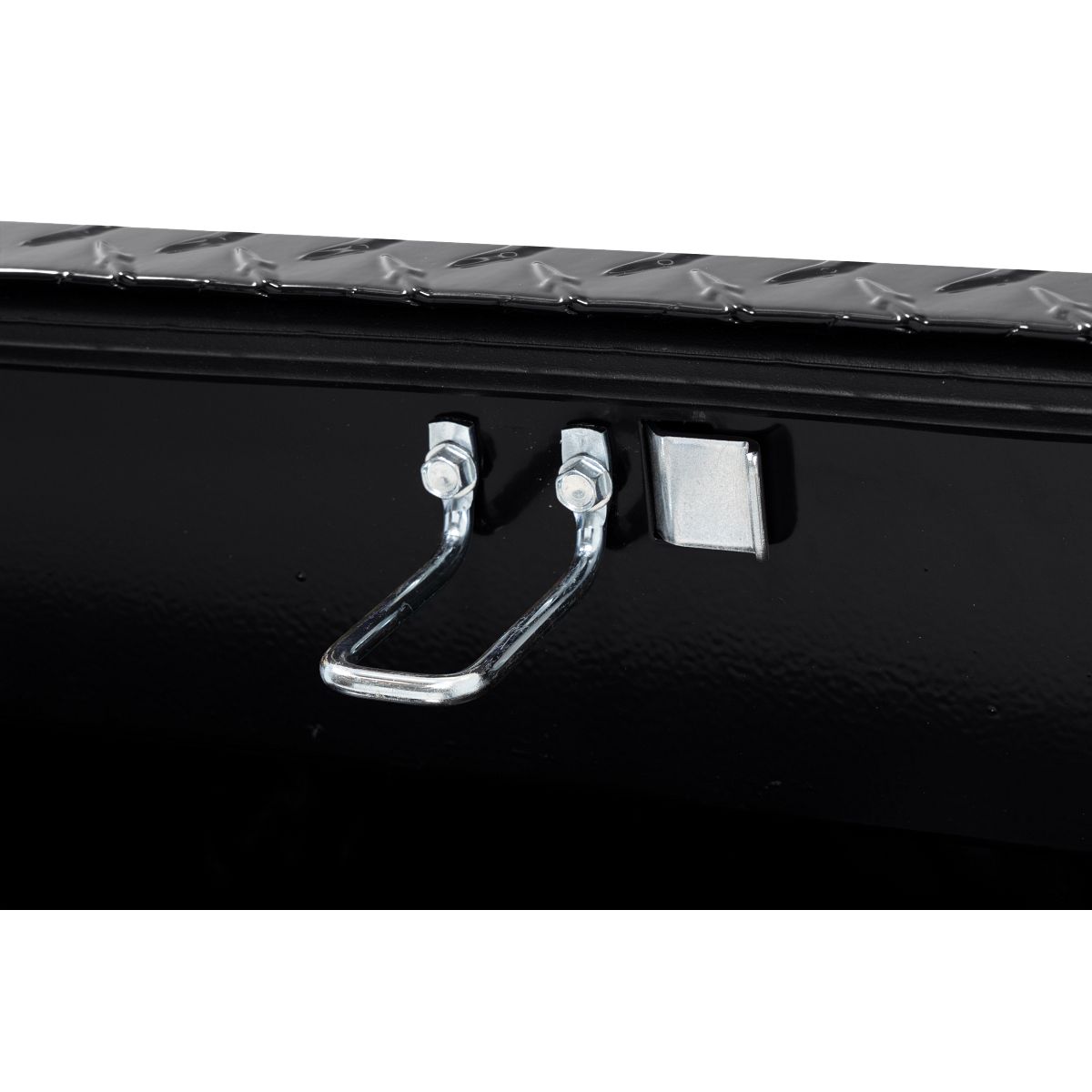 Weather Guard Side Mount Tool Box 56x17x13 Gloss Black Aluminum Standard Model 174-5-04