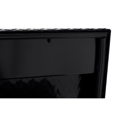 Weather Guard Side Mount Tool Box 56x17x13 Gloss Black Aluminum Standard Model 174-5-04