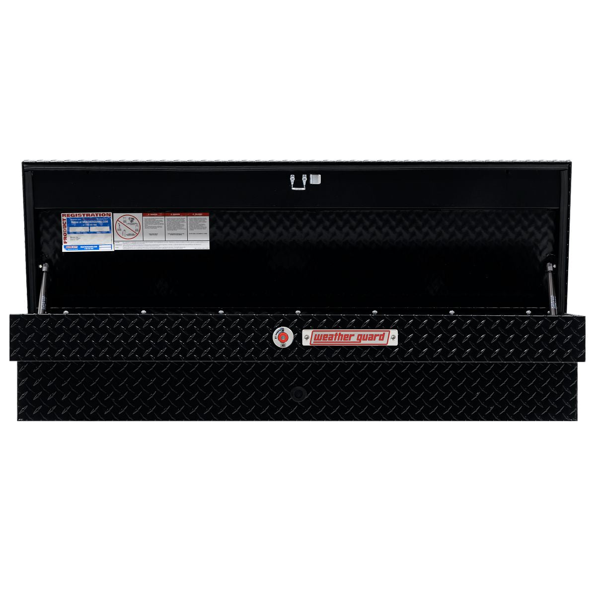 Weather Guard Side Mount Tool Box 56x17x13 Gloss Black Aluminum Standard Model 174-5-04
