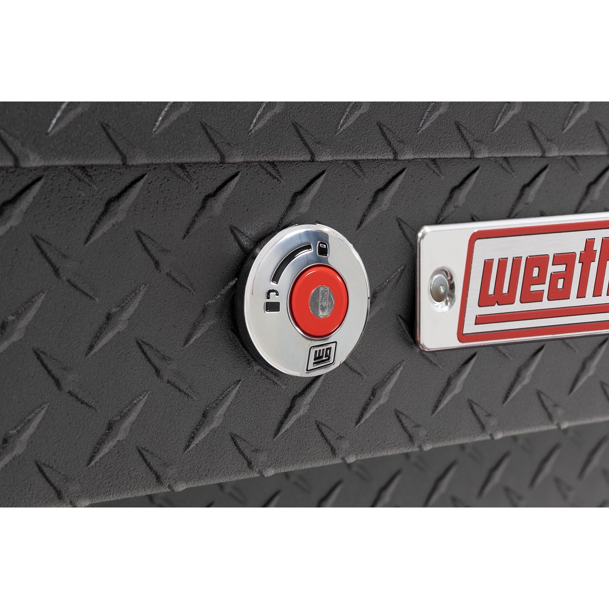 Weather Guard Side Mount Tool Box 56x17x13 Textured Matte Black Aluminum Standard Model 174-52-04