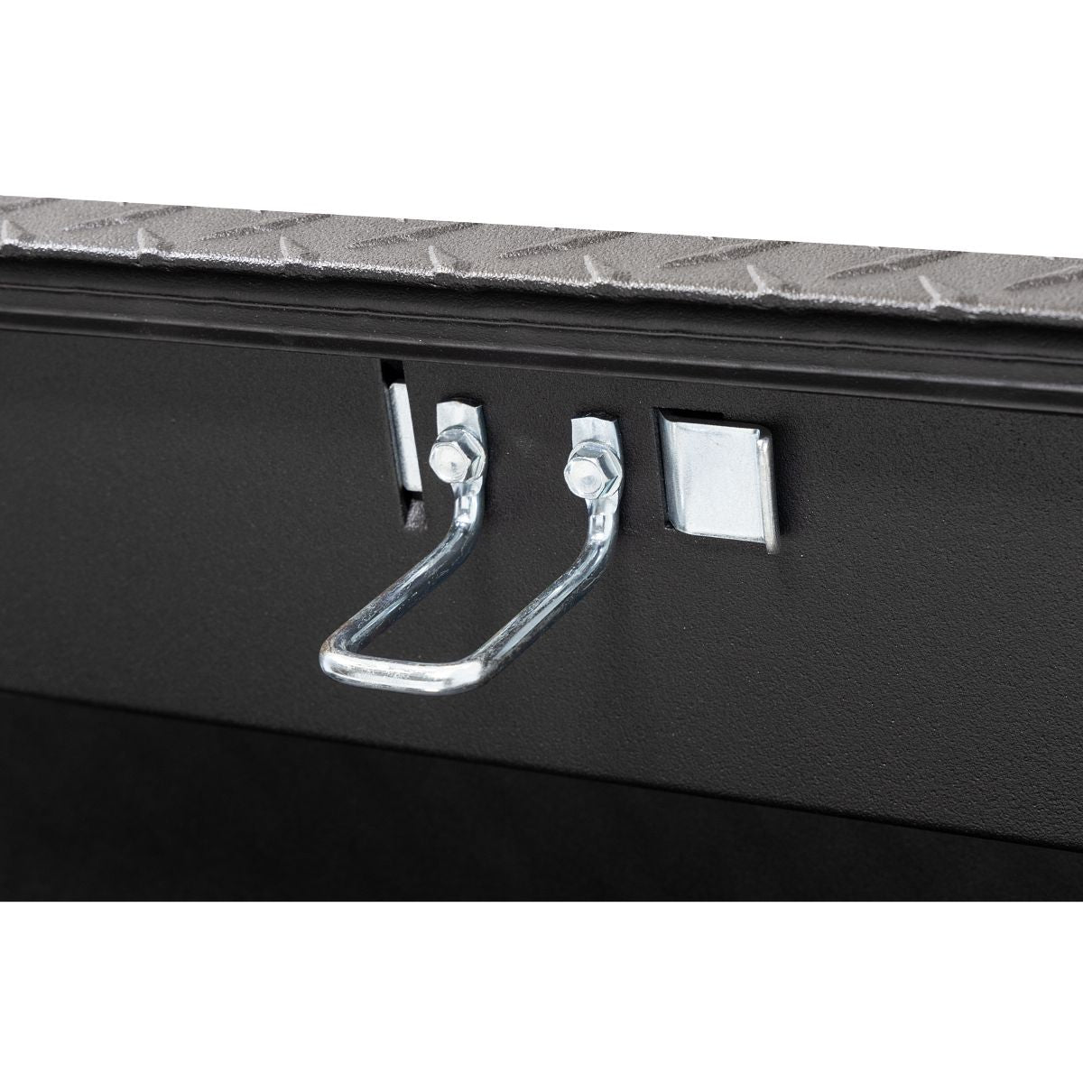 Weather Guard Side Mount Tool Box 56x17x13 Textured Matte Black Aluminum Standard Model 174-52-04