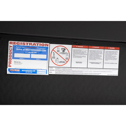 Weather Guard Side Mount Tool Box 56x17x13 Textured Matte Black Aluminum Standard Model 174-52-04