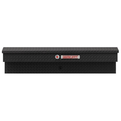 Weather Guard Side Mount Tool Box 56x17x13 Textured Matte Black Aluminum Standard Model 174-52-04