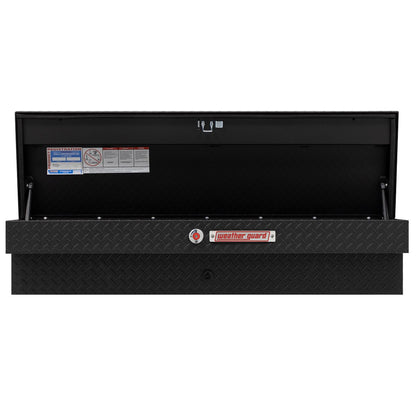 Weather Guard Side Mount Tool Box 56x17x13 Textured Matte Black Aluminum Standard Model 174-52-04