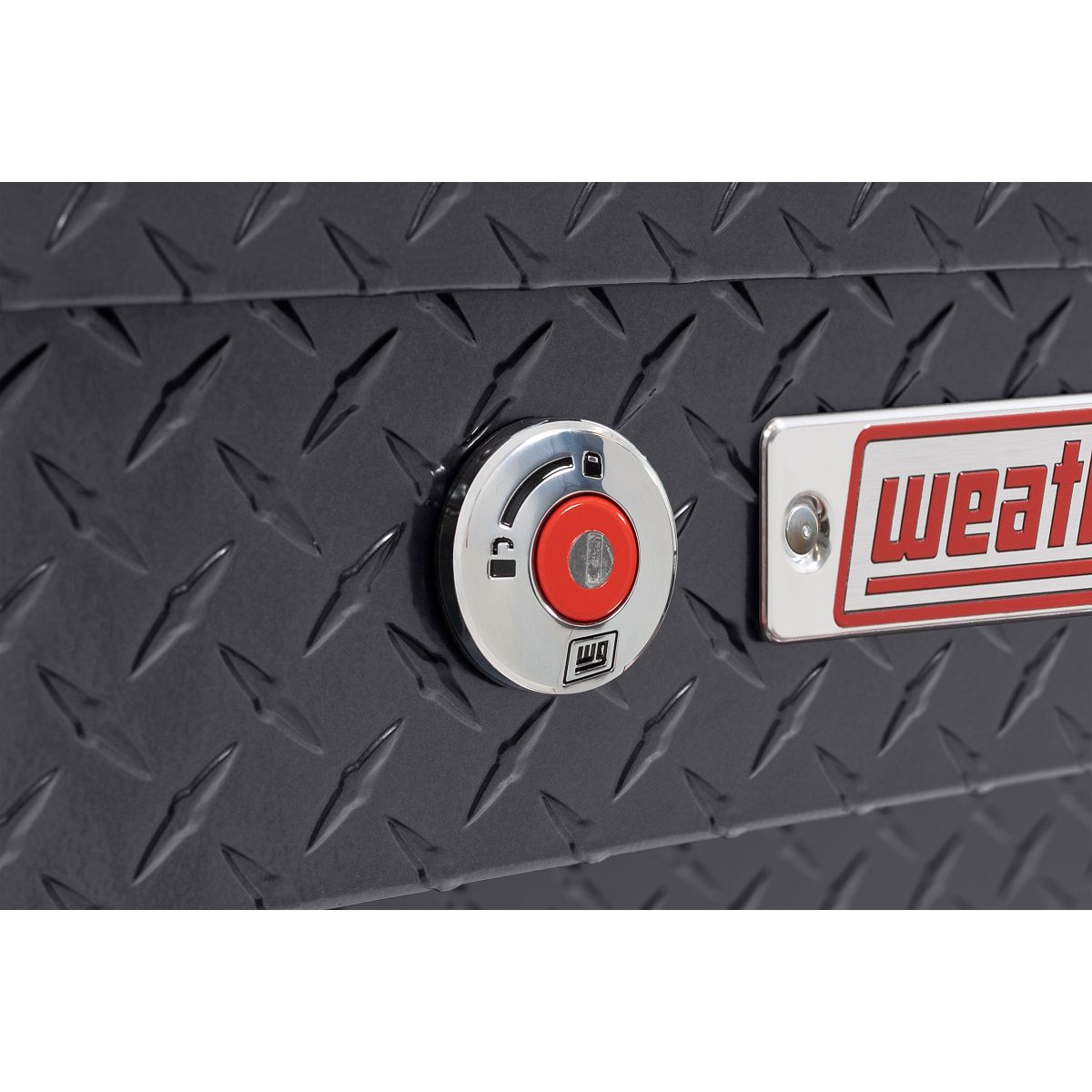 Weather Guard Side Mount Tool Box 56x17x13 Gun Metal Gray Aluminum Standard Model 174-6-04