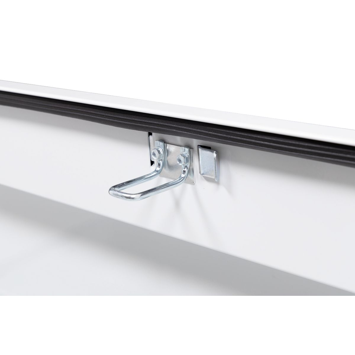 Weather Guard Side Mount Tool Box 56x17x13 White Steel Standard Model 175-3-04