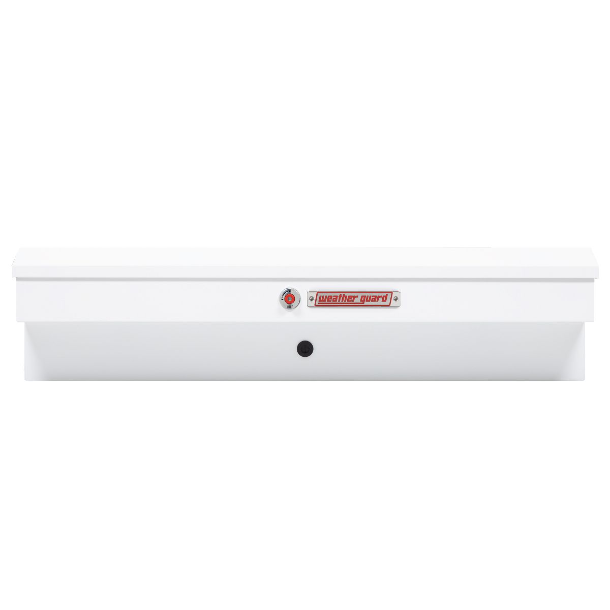 Weather Guard Side Mount Tool Box 56x17x13 White Steel Standard Model 175-3-04