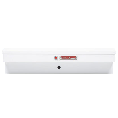 Weather Guard Side Mount Tool Box 56x17x13 White Steel Standard Model 175-3-04