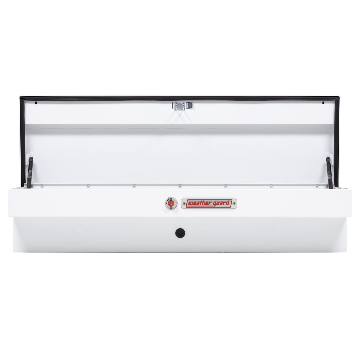 Weather Guard Side Mount Tool Box 56x17x13 White Steel Standard Model 175-3-04