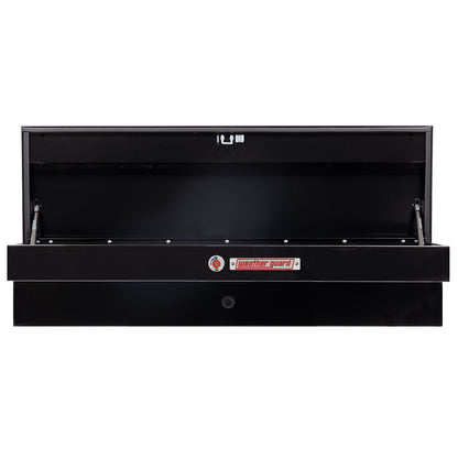 Weather Guard Side Mount Tool Box 56x17x13 Gloss Black Steel Standard Model 175-5-04