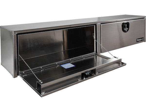 Buyers Products 88-in x 16-in x 13-in Smooth Aluminum Topsider Truck Box - 1751656