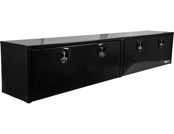 Buyers Products 96-in x 18-in x 16-in Black Smooth Aluminum Topsider Truck Box - 1752168