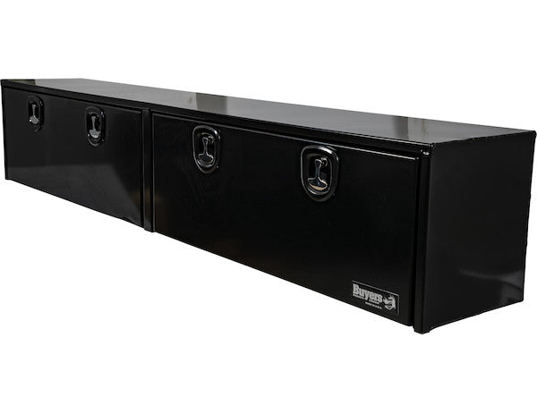 Buyers Products 96-in x 18-in x 16-in Black Smooth Aluminum Topsider Truck Box - 1752168