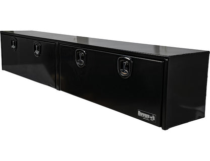 Buyers Products 96-in x 18-in x 16-in Black Smooth Aluminum Topsider Truck Box - 1752168