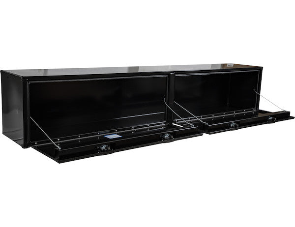 Buyers Products 96-in x 18-in x 16-in Black Smooth Aluminum Topsider Truck Box - 1752168