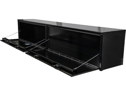 Buyers Products 96-in x 18-in x 16-in Black Smooth Aluminum Topsider Truck Box - 1752168