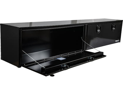 Buyers Products 96-in x 18-in x 16-in Black Smooth Aluminum Topsider Truck Box - 1752168