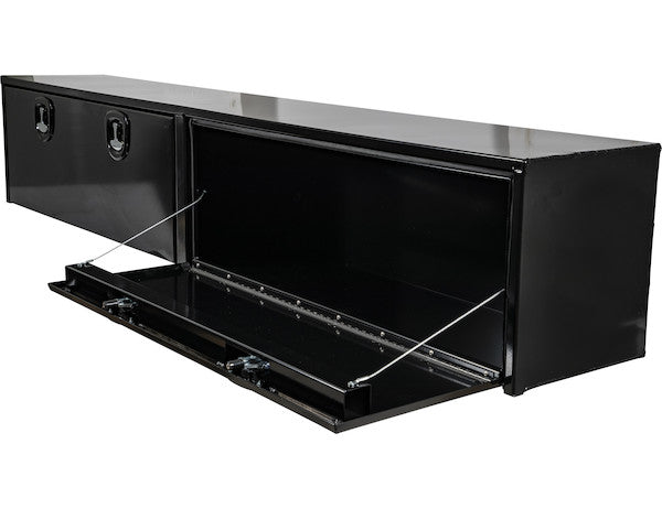 Buyers Products 96-in x 18-in x 16-in Black Smooth Aluminum Topsider Truck Box - 1752168