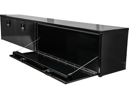 Buyers Products 96-in x 18-in x 16-in Black Smooth Aluminum Topsider Truck Box - 1752168