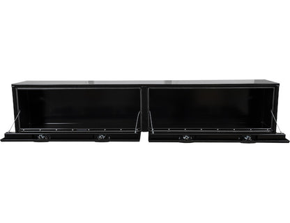 Buyers Products 96-in x 18-in x 16-in Black Smooth Aluminum Topsider Truck Box - 1752168
