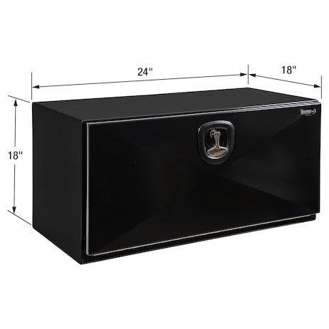 Buyers Products 24-in x 18-in x 18-in Pro Series Black Steel Underbody Truck Box - 1752800