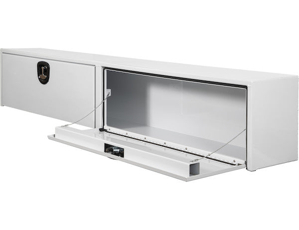 Buyers Products 88-in x 16-in x 13-in White Smooth Aluminum Topsider Truck Box - 1753156